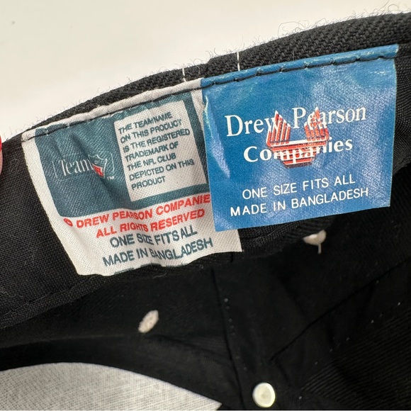 Vintage Rare Kansas City Chiefs Drew Pearson Snapback Hat Classic Black NFL Team - Picture 12 of 12